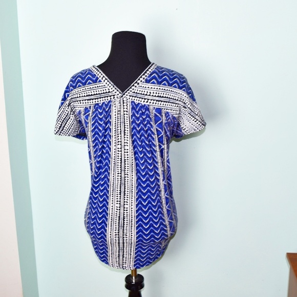 Lucky Brand Blue Flowy Tunic - Picture 2 of 3